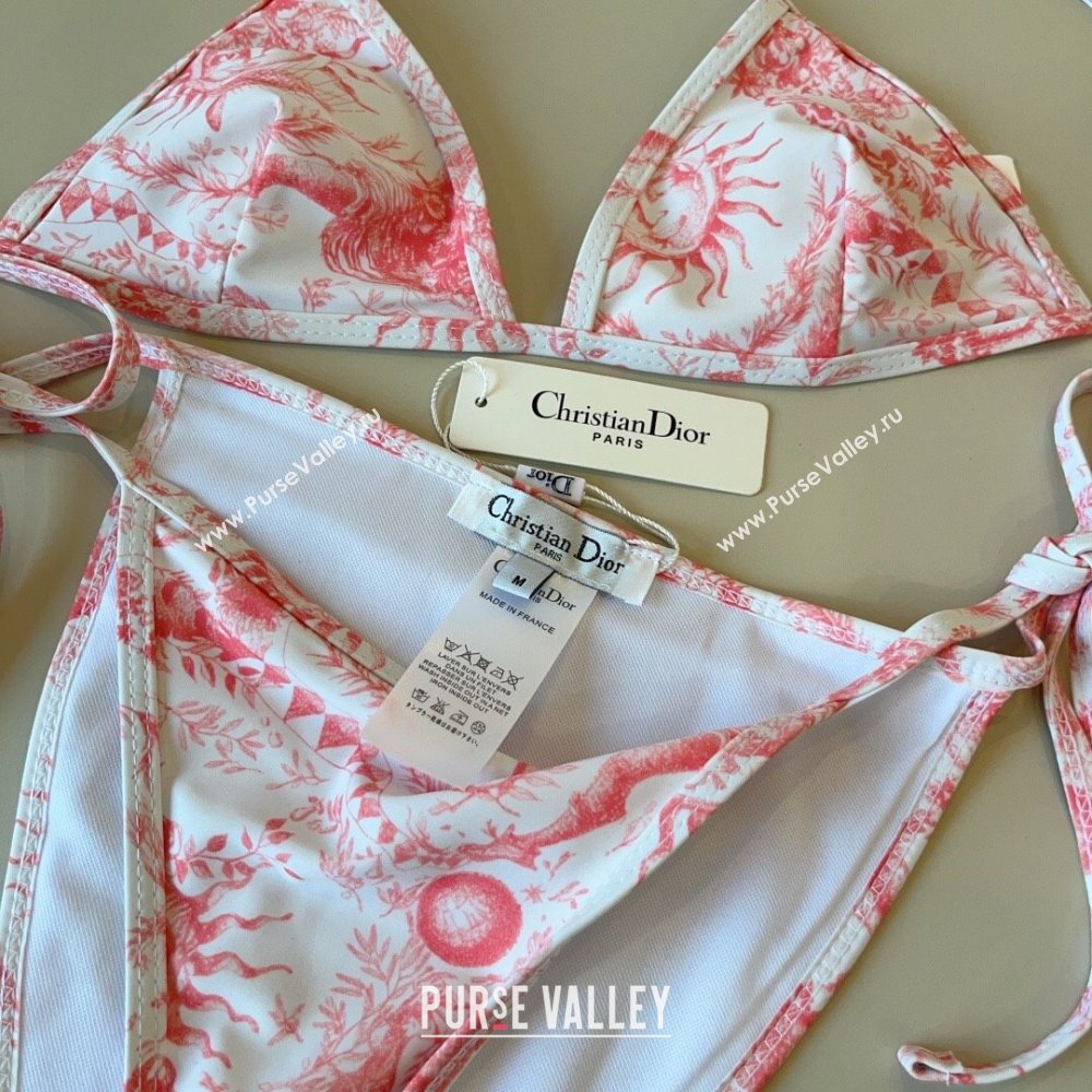 Dior Soleil Two-Pieces Swimwear White/Pink 2025 (WM-250313046)