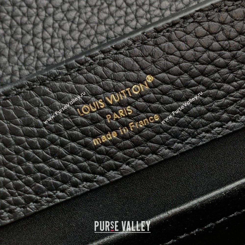 Louis Vuitton My Capucines Bag in Taurillon Leather K00014 Black 2025 (K-25010701)