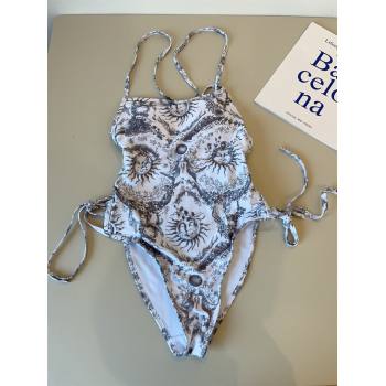 Dior Soleil One-Piece Swimwear White/Black 2025 (WM-250313047)