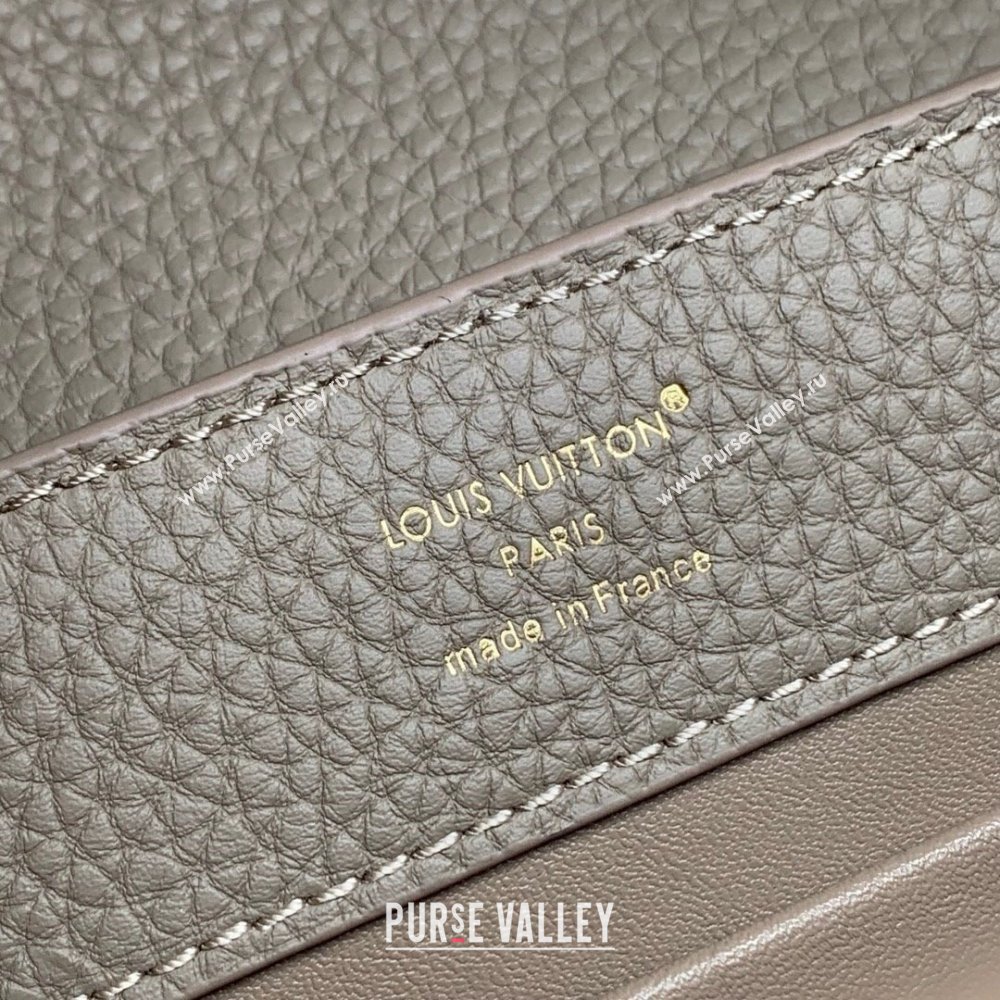 Louis Vuitton My Capucines Bag in Taurillon Leather K00014 Grey 2025 (K-25010702)