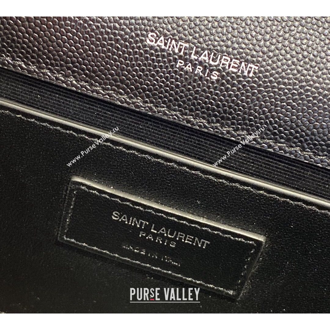 Saint Laurent Kate Small Chain and Tassel Bag in Grain Leather 474366 Black/Silver 2021 TOP (JUND-210823061)