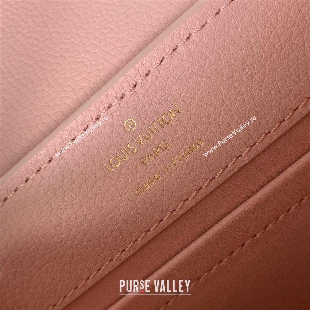 Louis Vuitton East West Capucines Mini Bag in Taurillon Leather M24666 Pink 2024 (K-24090717)