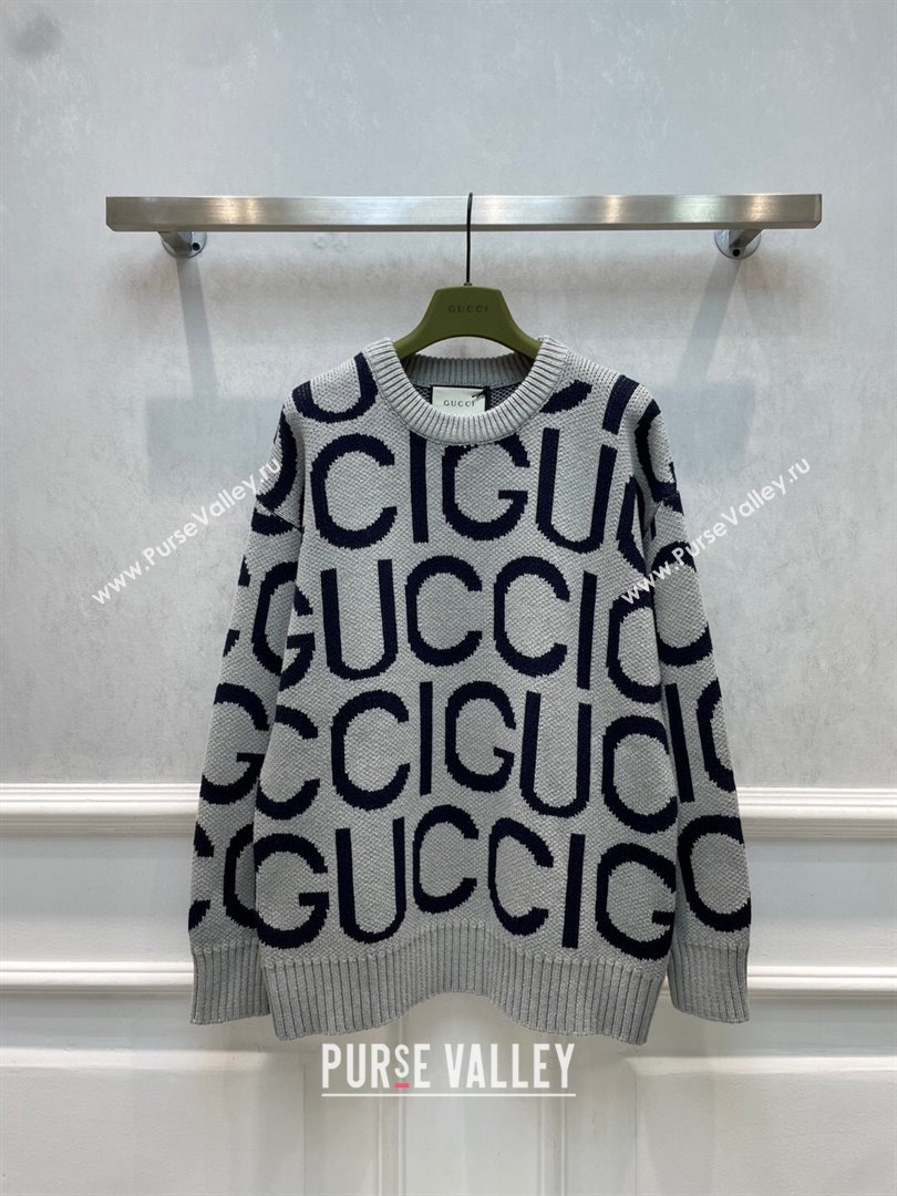 Gucci Wool Sweater G122217 Grey 2023 (Q-23122217)