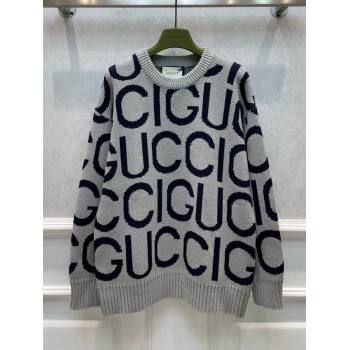 Gucci Wool Sweater G122217 Grey 2023 (Q-23122217)