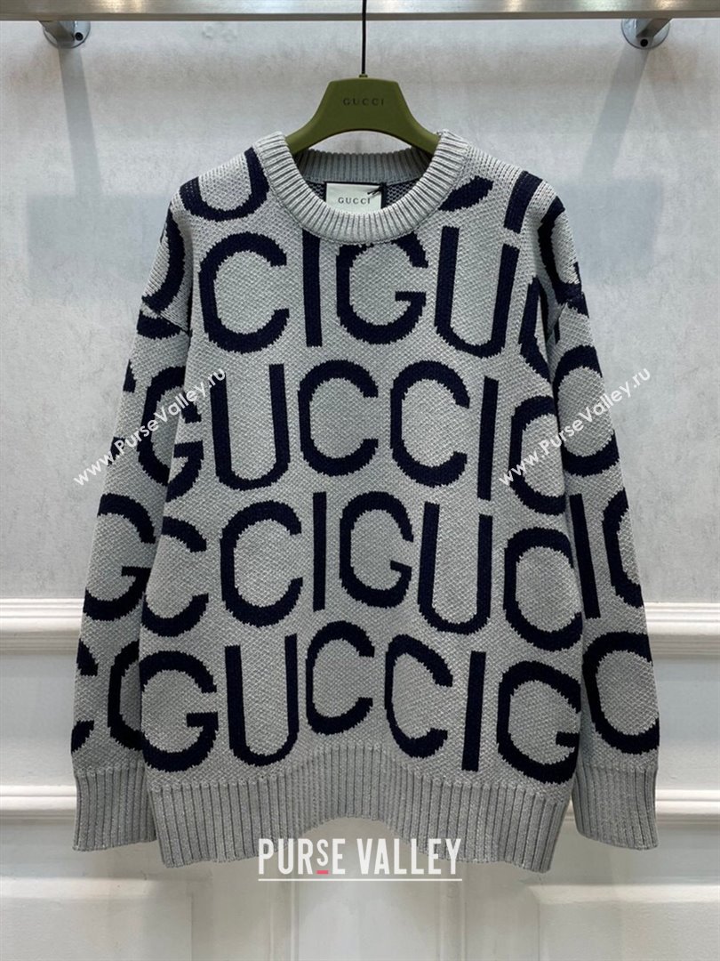 Gucci Wool Sweater G122217 Grey 2023 (Q-23122217)