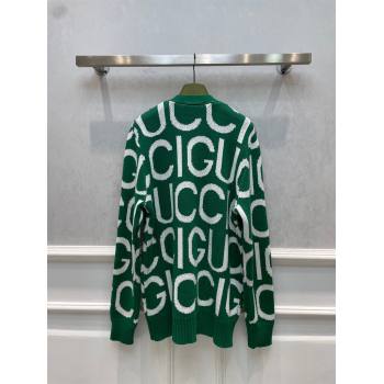 Gucci Wool Cardigan G122218 Green 2023 (Q-23122218)