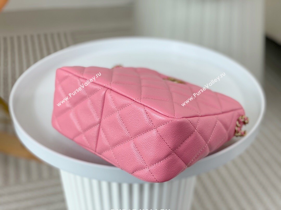 Chanel Small Hobo Bag in Grainy Calfskin AS3223 Pink 2024 (SM-24072310)