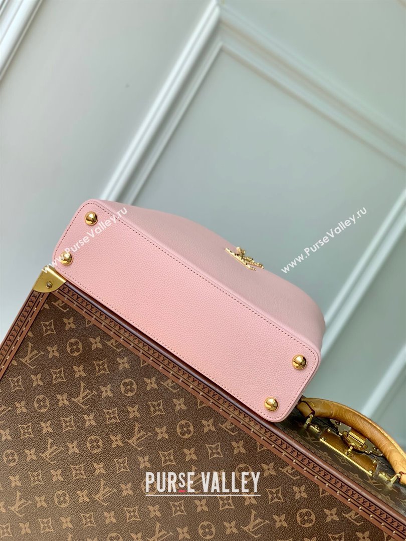 Louis Vuitton East West Capucines BB Bag in Taurillon Leather M24666 Pink 2024 (K-24090719)