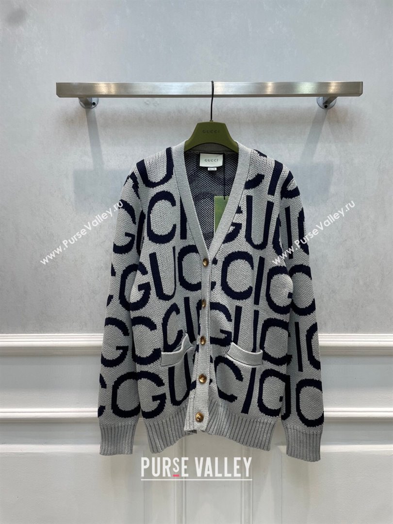 Gucci Wool Cardigan G122219 Grey 2023 (Q-23122219)