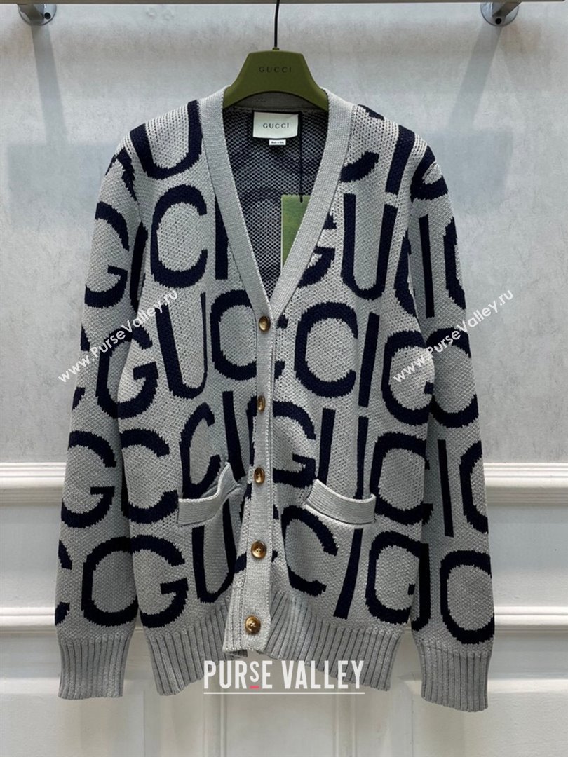 Gucci Wool Cardigan G122219 Grey 2023 (Q-23122219)