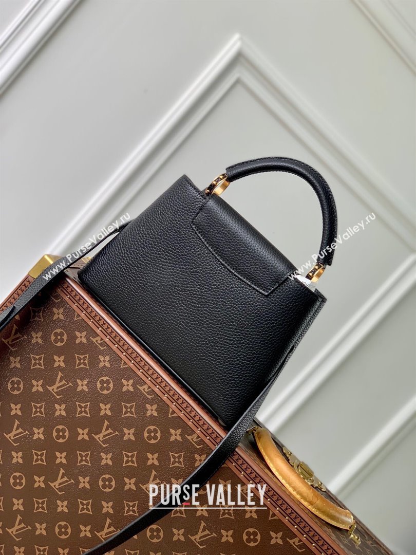 Louis Vuitton Capucines BB Bag in Taurillon Leather M24673 Black 2024 (K-24090902)