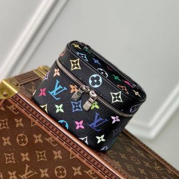 Louis Vuitton LV x TM Nice Nano Vanity Case Bag in Multicolored Monogram Canvas M14033 Black 2025 (K-25010707)