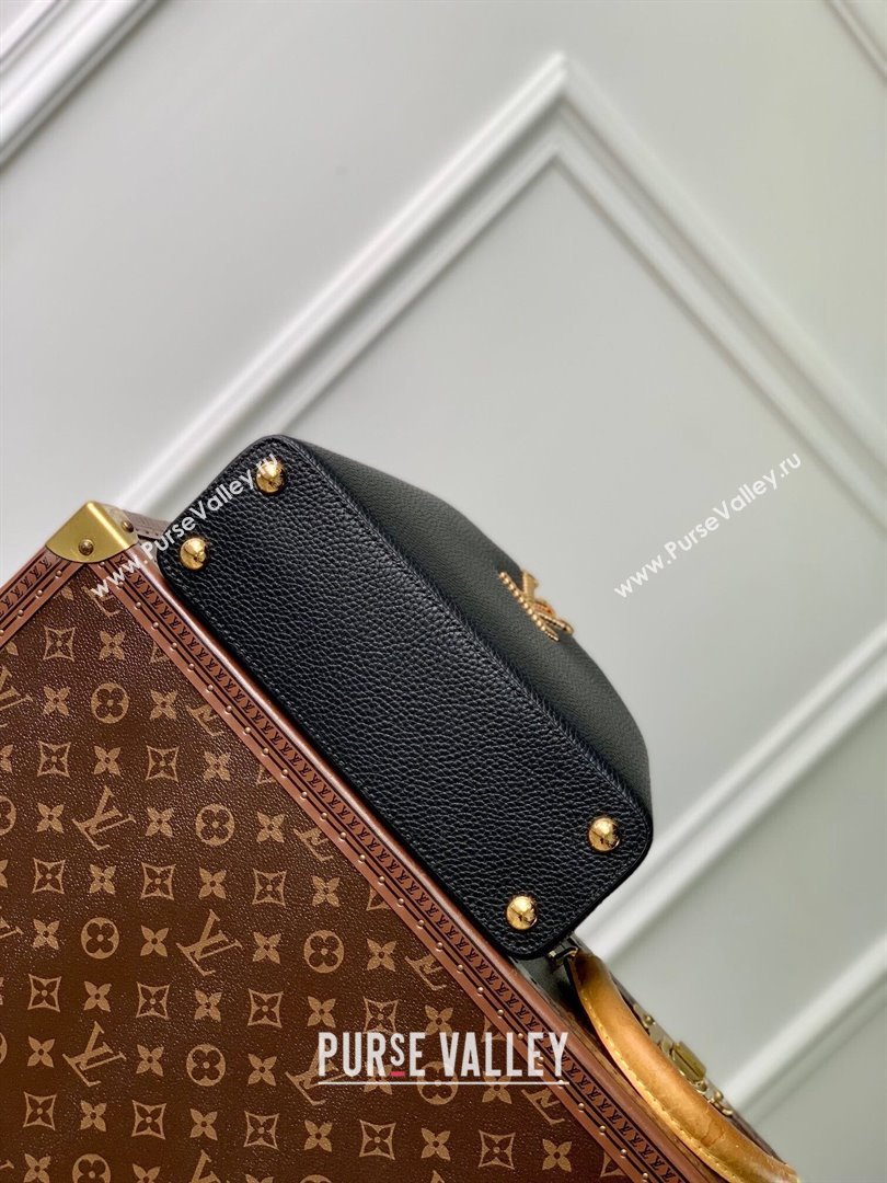 Louis Vuitton Capucines BB Bag in Taurillon Leather M24673 Black 2024 (K-24090902)