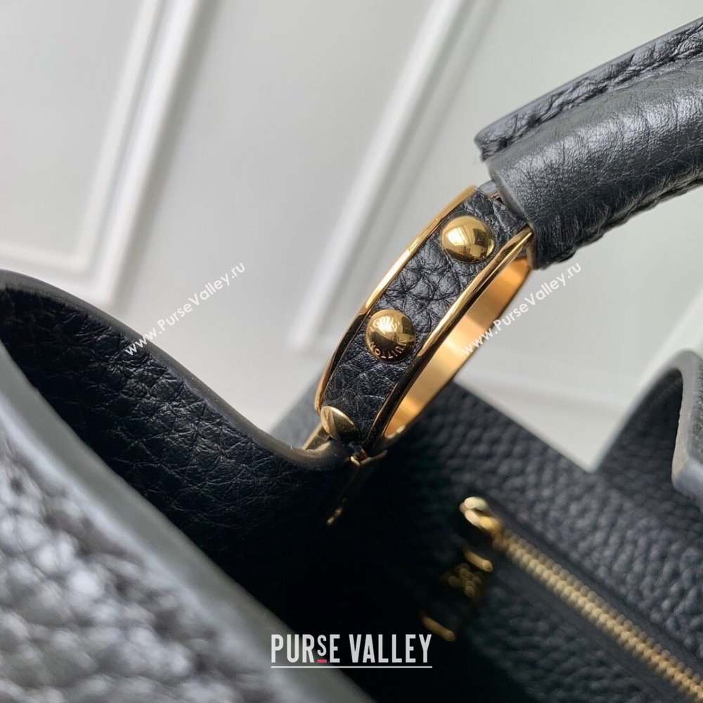 Louis Vuitton Capucines BB Bag in Taurillon Leather M24673 Black 2024 (K-24090902)