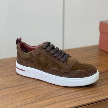 Loro Piana Newport Walk Sneakers in Suede Brown 2025 LP121103 (HH-251211064)
