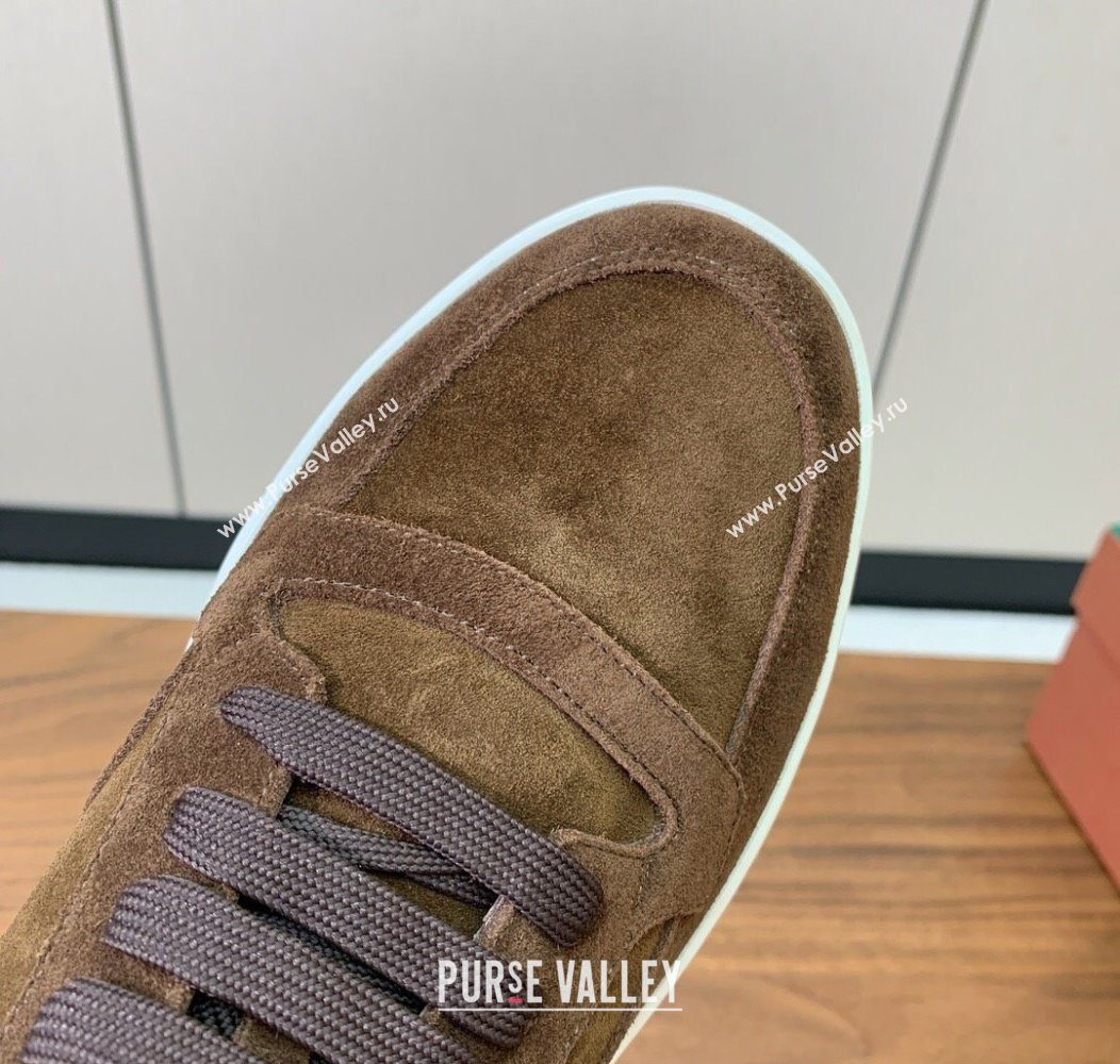 Loro Piana Newport Walk Sneakers in Suede Brown 2025 LP121103 (HH-251211064)
