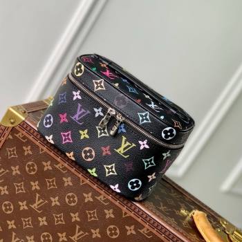 Louis Vuitton LV x TM Nice Mini Vanity Case Bag in Multicolored Monogram Canvas M14033 Black 2025 (K-25010708)