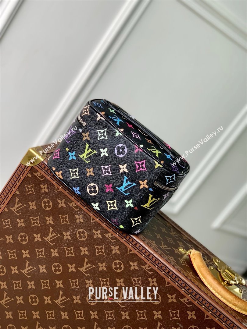 Louis Vuitton LV x TM Nice Mini Vanity Case Bag in Multicolored Monogram Canvas M14033 Black 2025 (K-25010708)