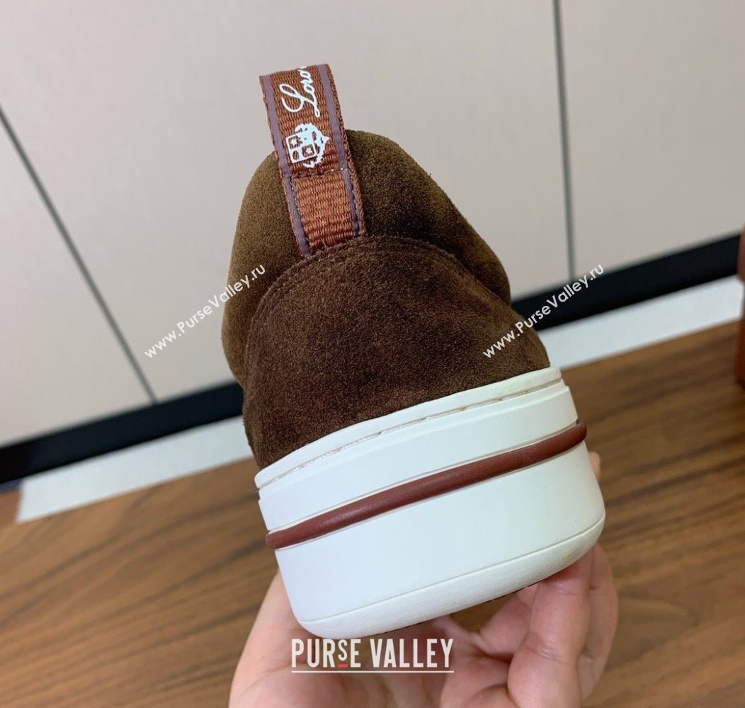 Loro Piana Newport Walk Sneakers in Suede Brown 2025 LP121103 (HH-251211064)