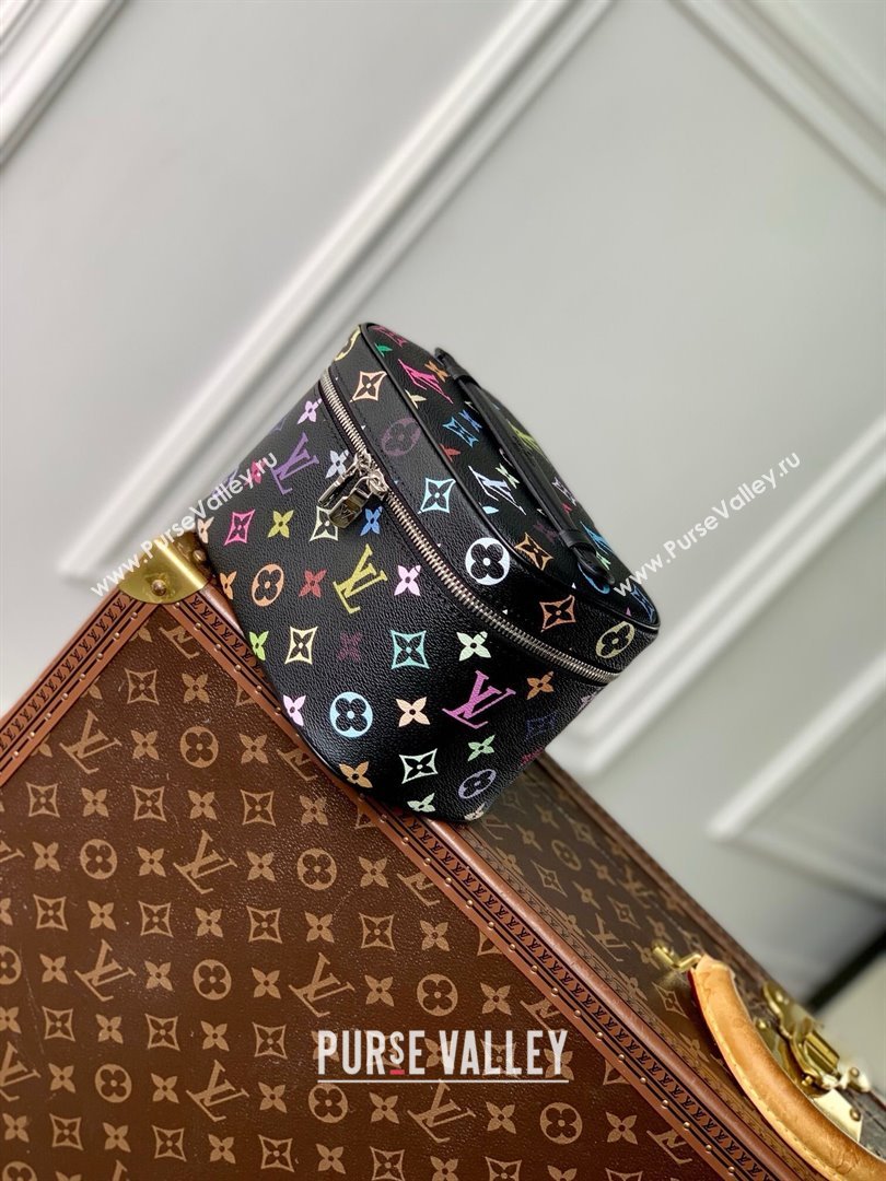 Louis Vuitton LV x TM Nice Mini Vanity Case Bag in Multicolored Monogram Canvas M14033 Black 2025 (K-25010708)