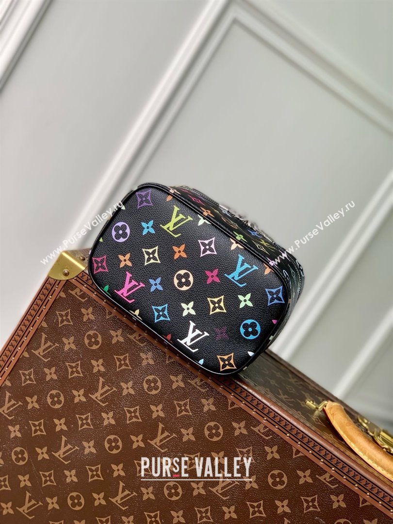 Louis Vuitton LV x TM Nice Mini Vanity Case Bag in Multicolored Monogram Canvas M14033 Black 2025 (K-25010708)