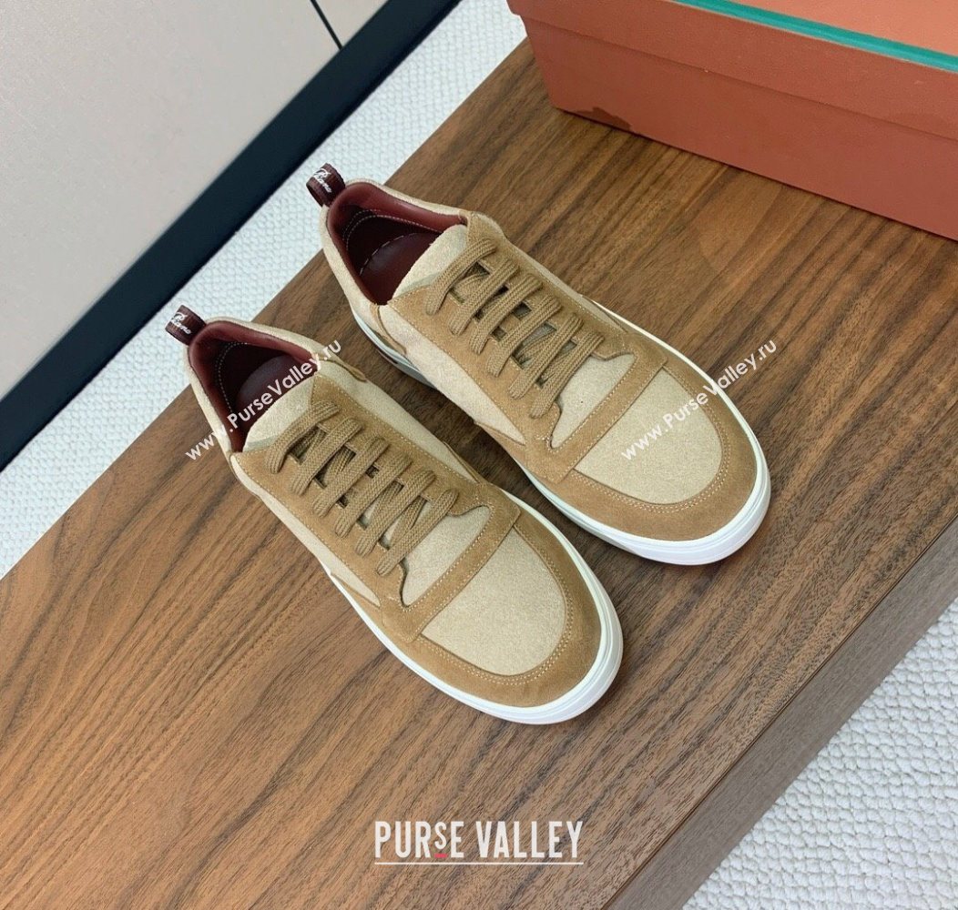 Loro Piana Newport Walk Sneakers in Suede Beige 2025 LP121103 (HH-251211065)