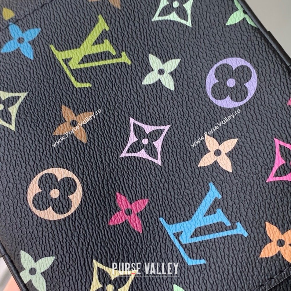 Louis Vuitton LV x TM Nice Mini Vanity Case Bag in Multicolored Monogram Canvas M14033 Black 2025 (K-25010708)