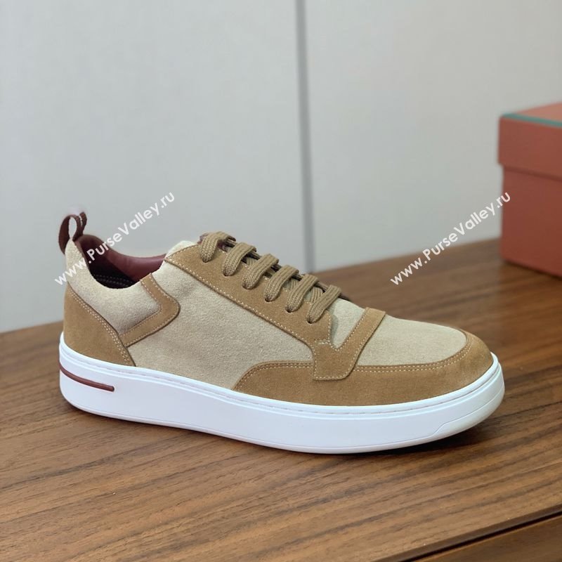 Loro Piana Newport Walk Sneakers in Suede Beige 2025 LP121103 (HH-251211065)