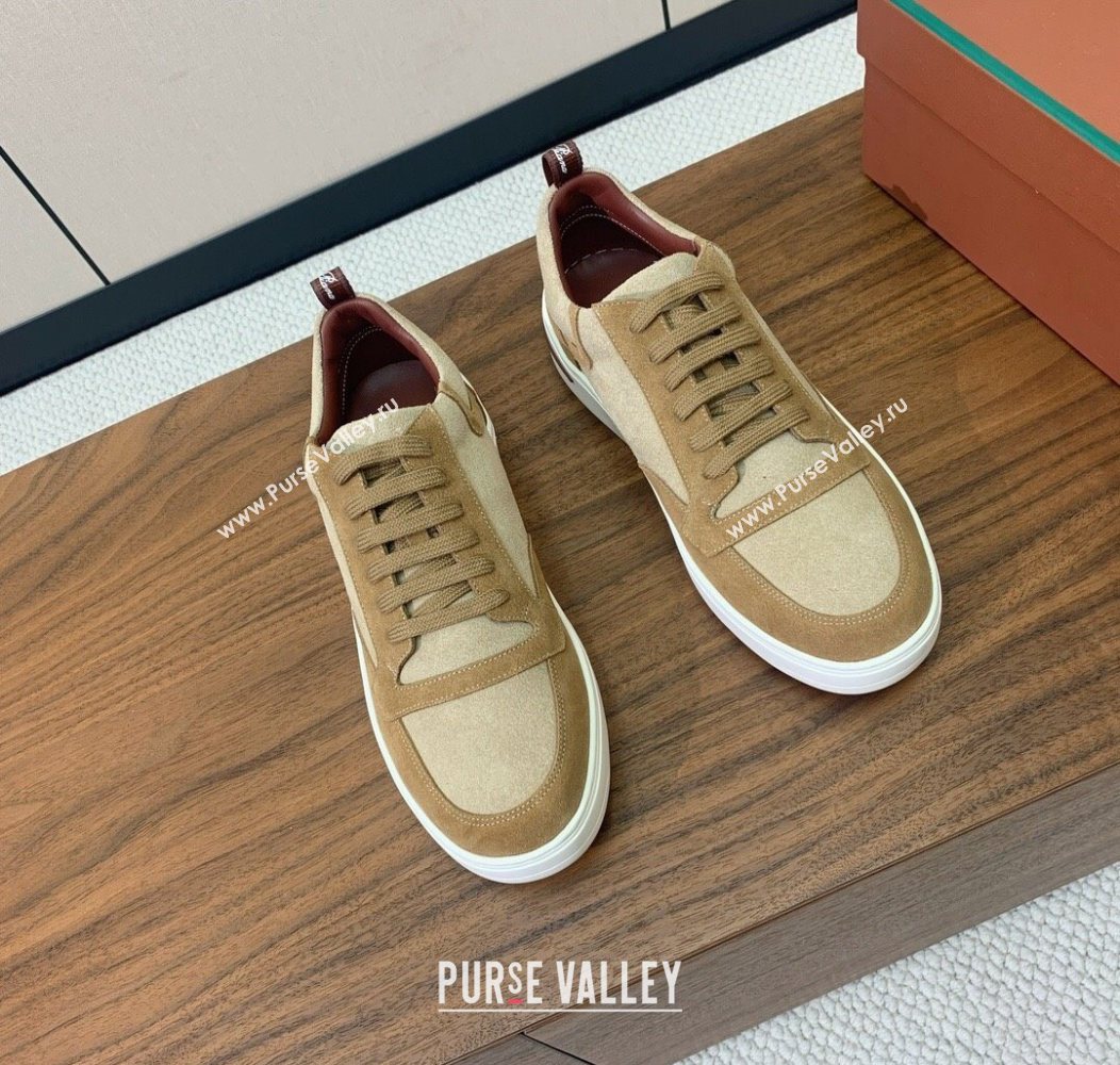 Loro Piana Newport Walk Sneakers in Suede Beige 2025 LP121103 (HH-251211065)
