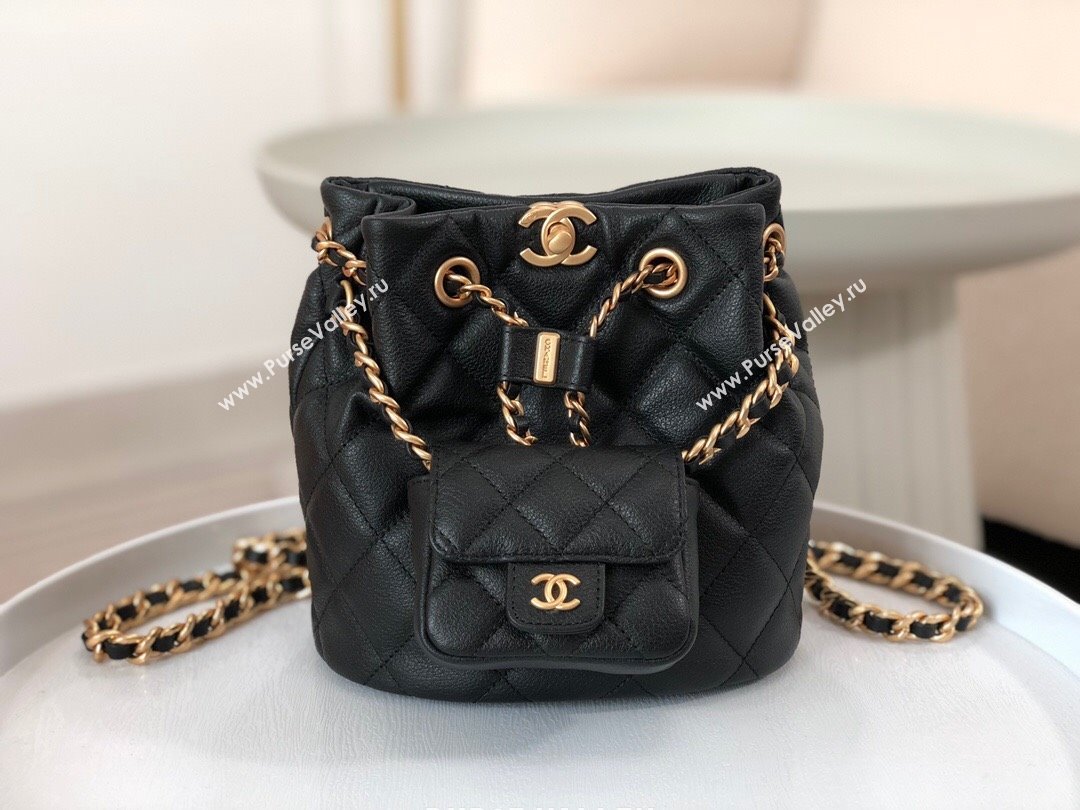 Chanel Calfskin Small Backpack bag AS3947 Black 2024 (SM-24072314)