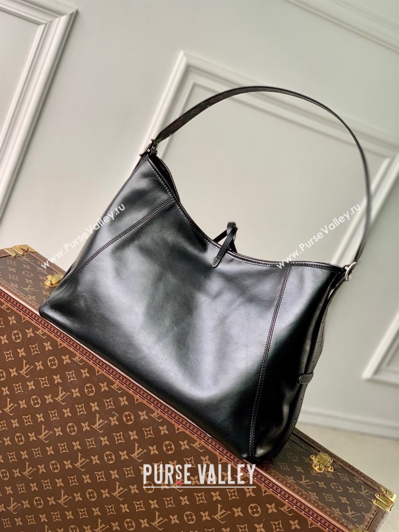 Louis Vuitton LV x TM CarryAll Vibe Hobo Bag in Black Lambskin Leather M13105 2025 (KI-250212051)