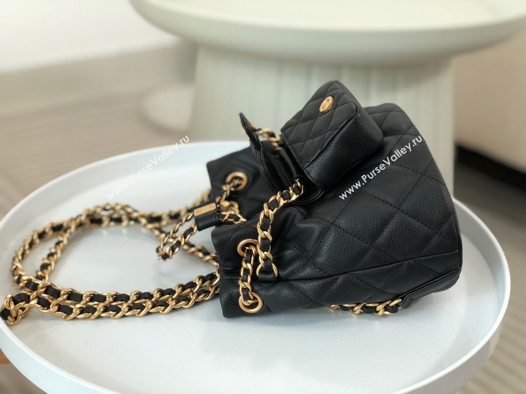 Chanel Calfskin Small Backpack bag AS3947 Black 2024 (SM-24072314)