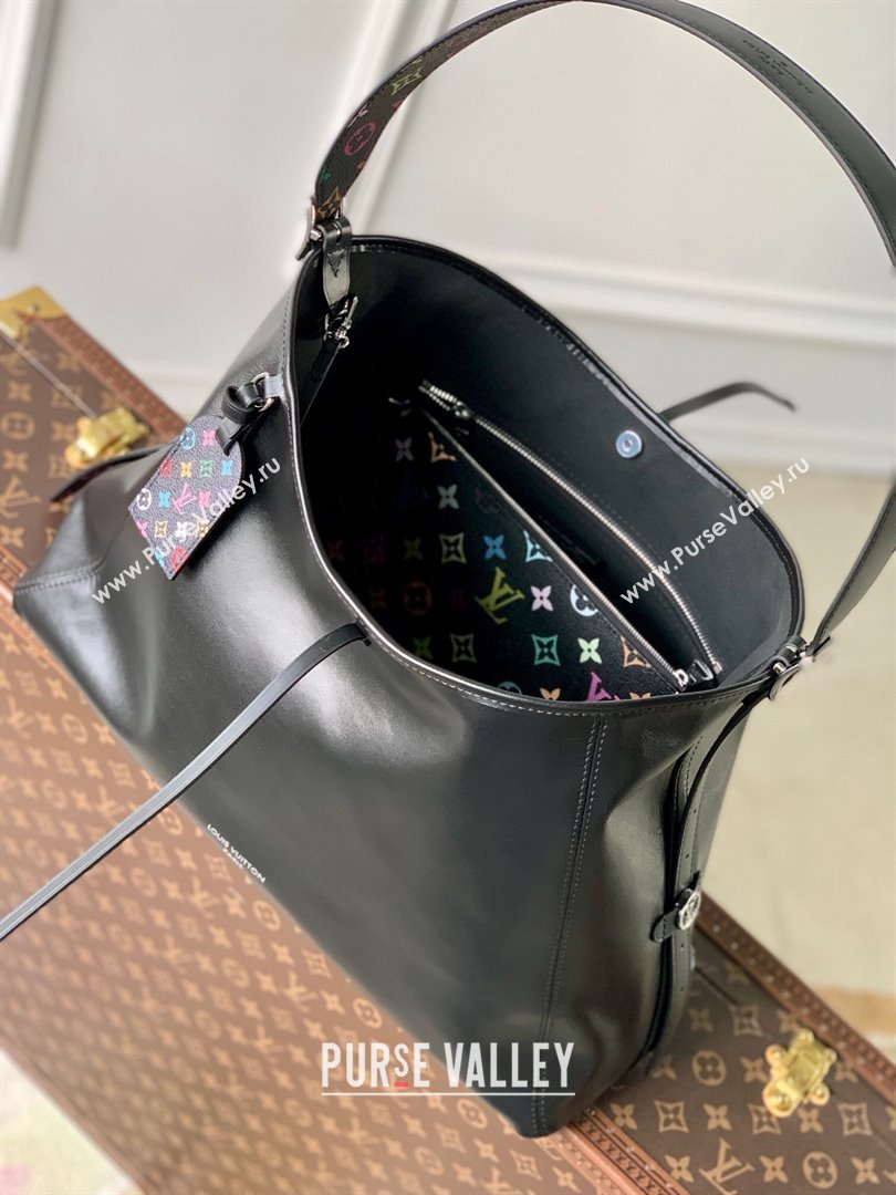 Louis Vuitton LV x TM CarryAll Vibe Bag in Black Lambskin Leather M13105 2025 (K-25010709)