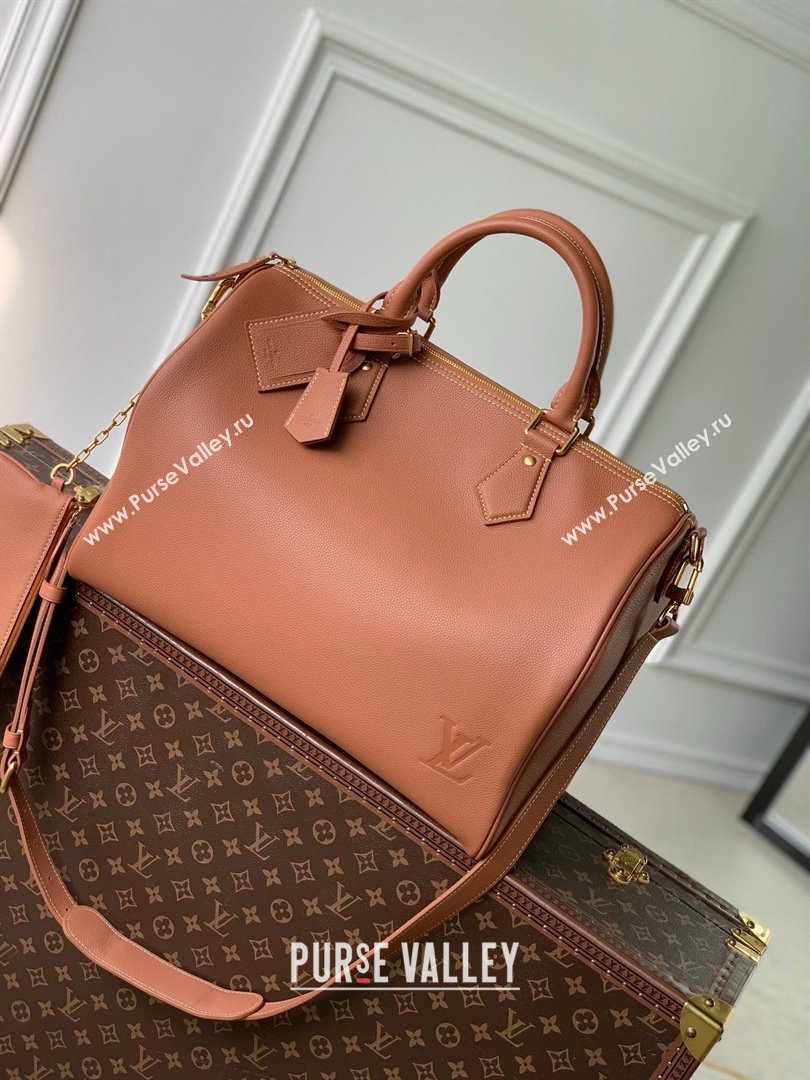 Louis Vuitton Speedy P9 Bandouliere 40 Bag in Cognac Calfskin Leather M12672 2025 (K-25010710)