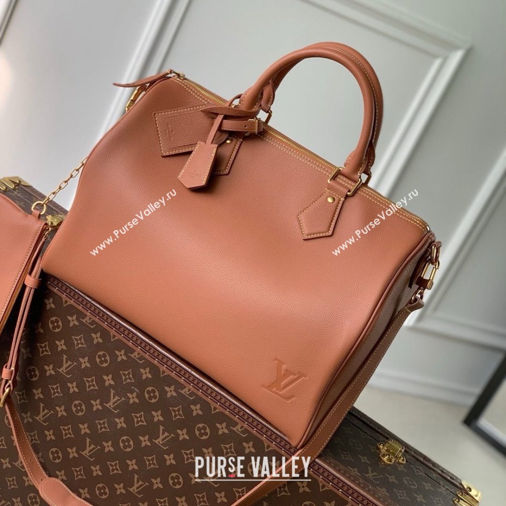 Louis Vuitton Speedy P9 Bandouliere 40 Bag in Cognac Calfskin Leather M12672 2025 (K-25010710)