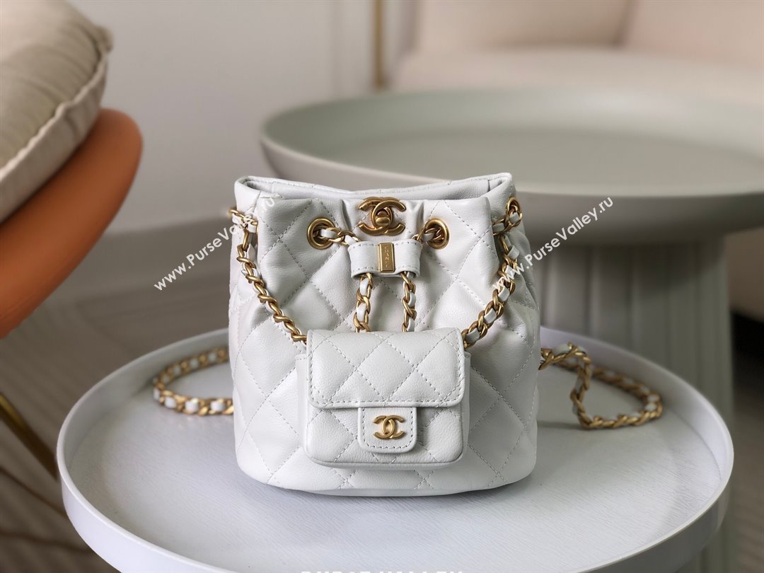 Chanel Calfskin Small Backpack bag AS3947 White 2024 (SM-24072316)