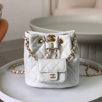 Chanel Calfskin Small Backpack bag AS3947 White 2024 (SM-24072316)