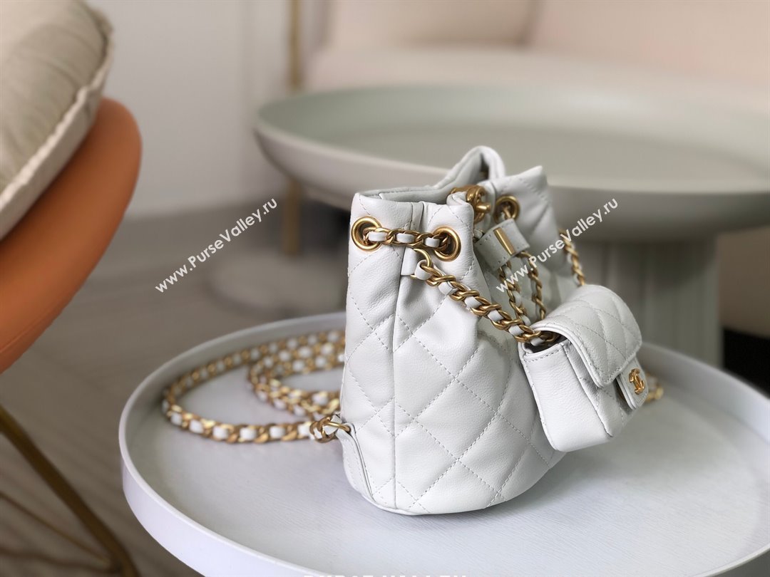 Chanel Calfskin Small Backpack bag AS3947 White 2024 (SM-24072316)