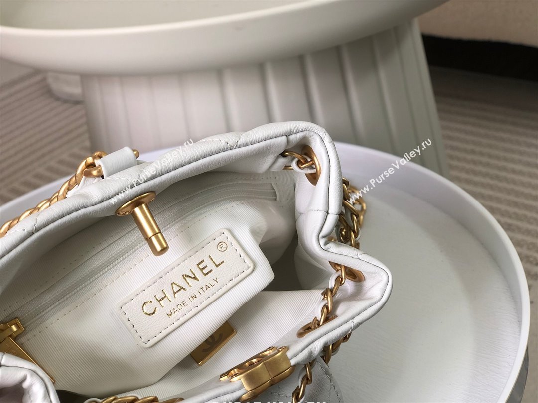 Chanel Calfskin Small Backpack bag AS3947 White 2024 (SM-24072316)