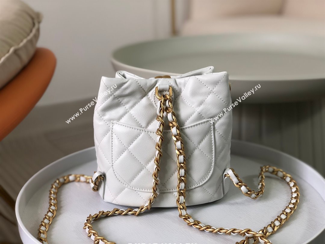 Chanel Calfskin Small Backpack bag AS3947 White 2024 (SM-24072316)