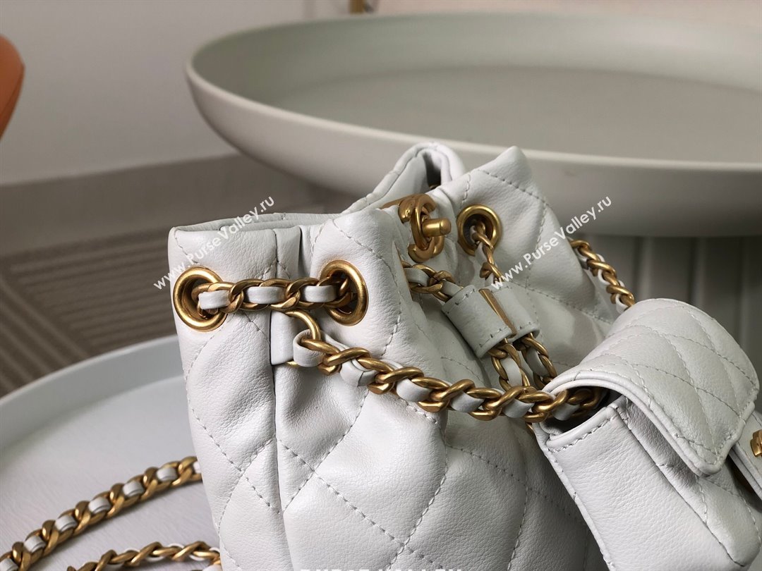 Chanel Calfskin Small Backpack bag AS3947 White 2024 (SM-24072316)