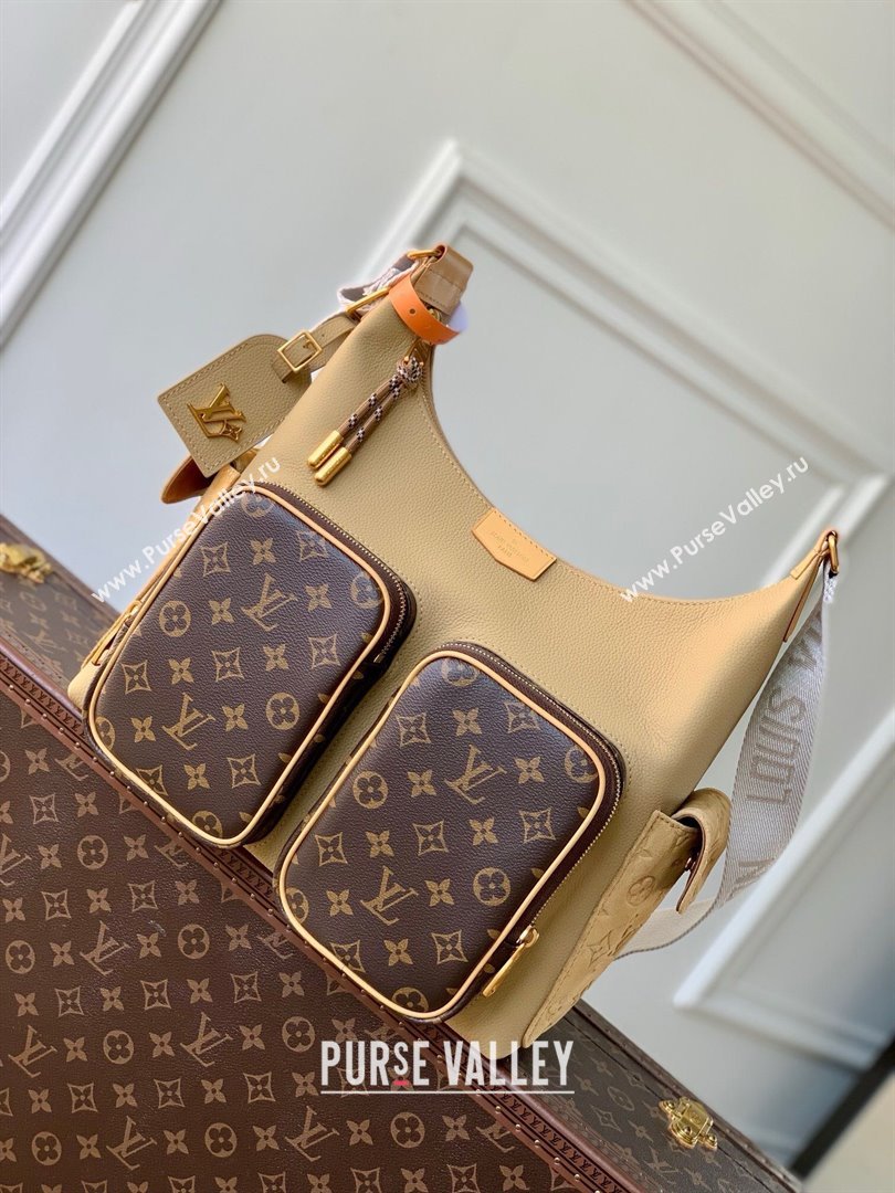 Louis Vuitton Hobo Cargo Hobo Bag in Cowhide Leather and Monogram Canvas M12697 2025 (K-25010711)