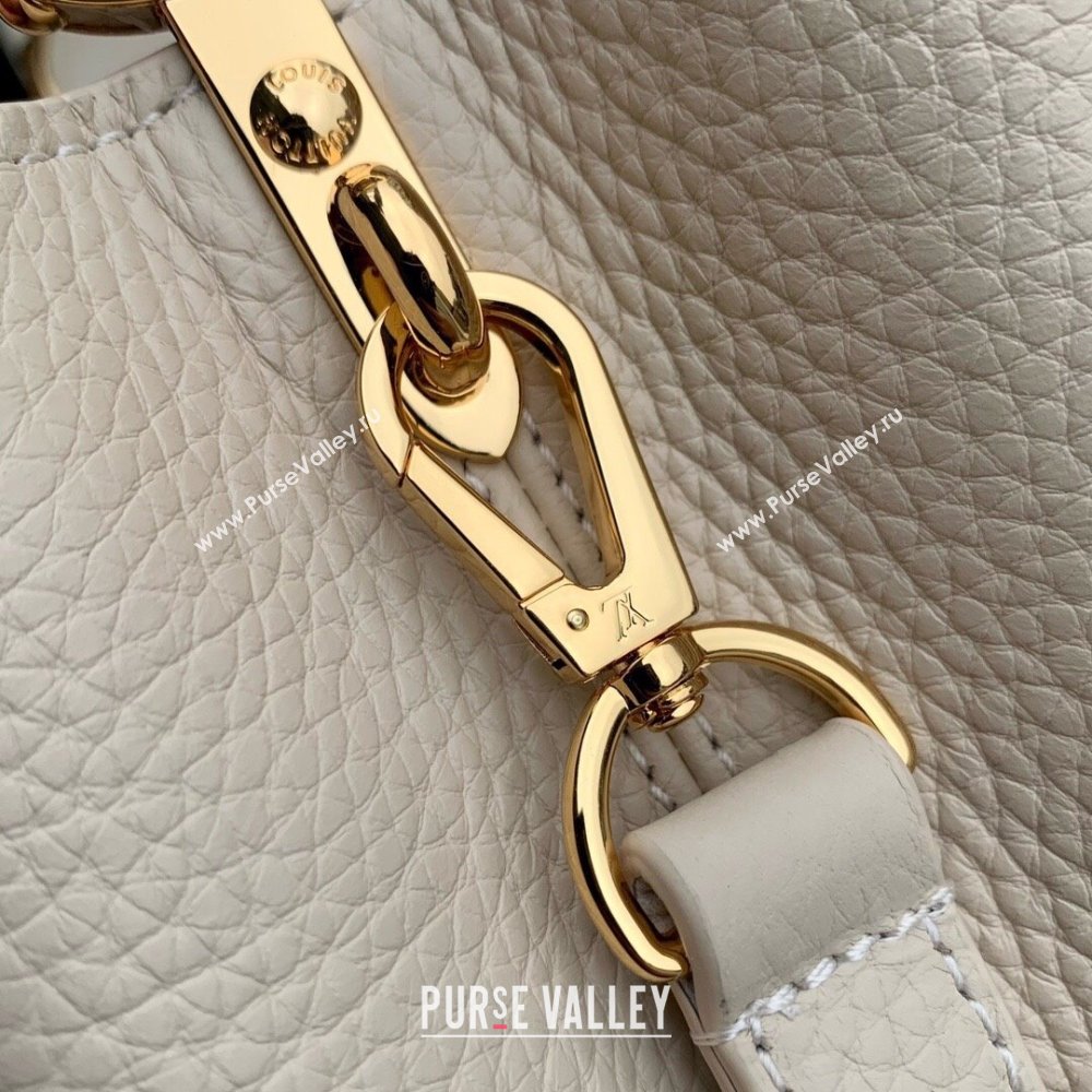 Louis Vuitton Capucines Mini Bag in Taurillon Leather M23944 Beige 2024 (K-24090907)