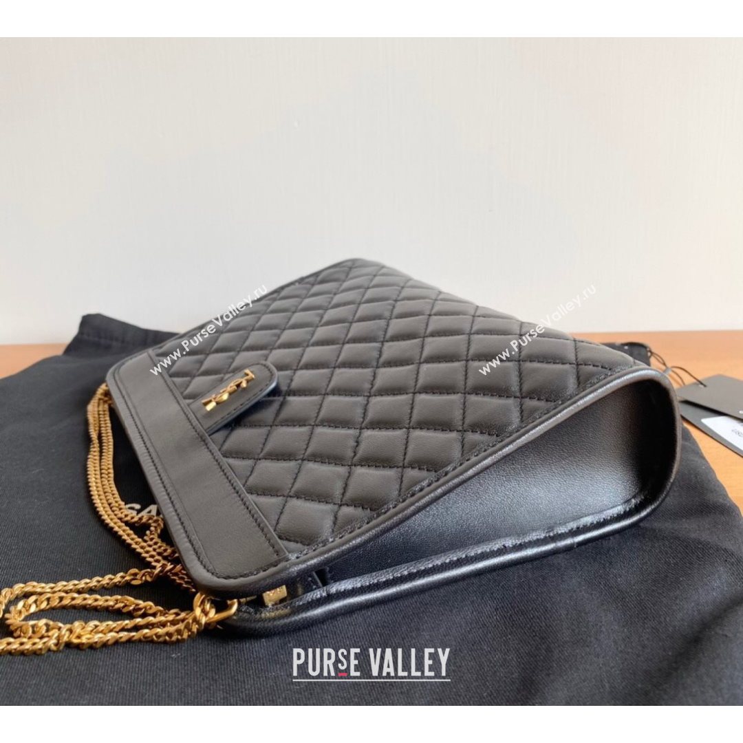 Saint Laurent Victoire Baby Clutch in Lambskin 657361 Black 2021 (YID-210825051)