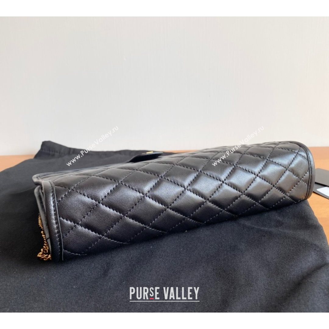 Saint Laurent Victoire Baby Clutch in Lambskin 657361 Black 2021 (YID-210825051)