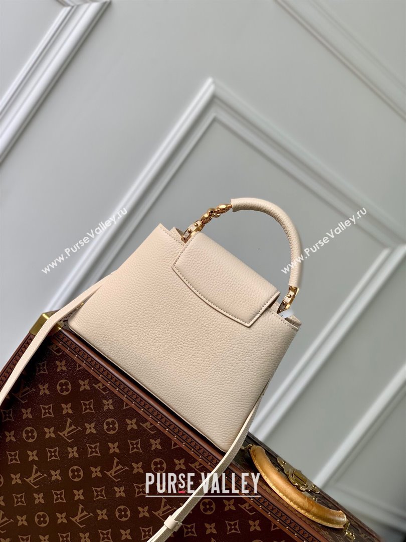 Louis Vuitton Capucines BB Bag in Taurillon Leather M23944 Beige 2024 (K-24090908)