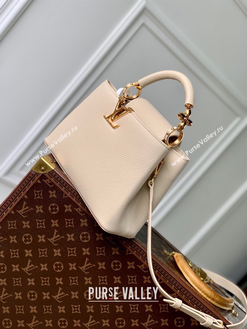 Louis Vuitton Capucines BB Bag in Taurillon Leather M23944 Beige 2024 (K-24090908)