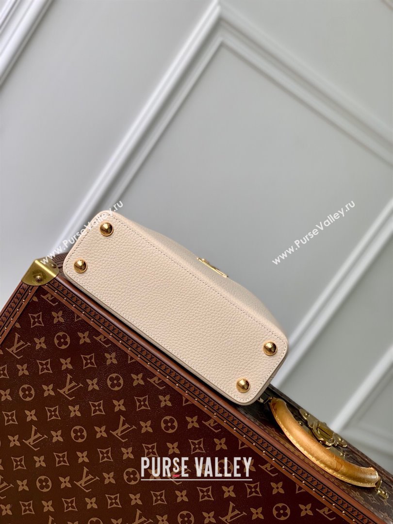 Louis Vuitton Capucines BB Bag in Taurillon Leather M23944 Beige 2024 (K-24090908)