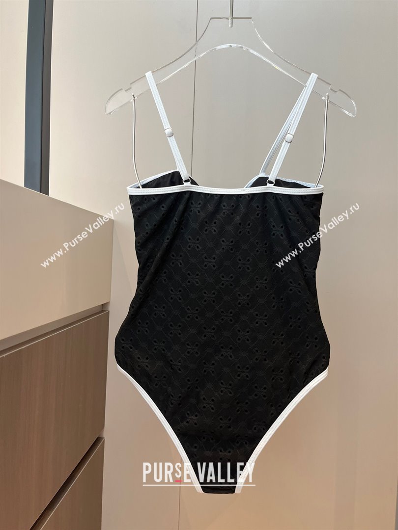 Chanel Two-Pieces Swimwear with Openwork Black 2025 0313 (WM-250313093)