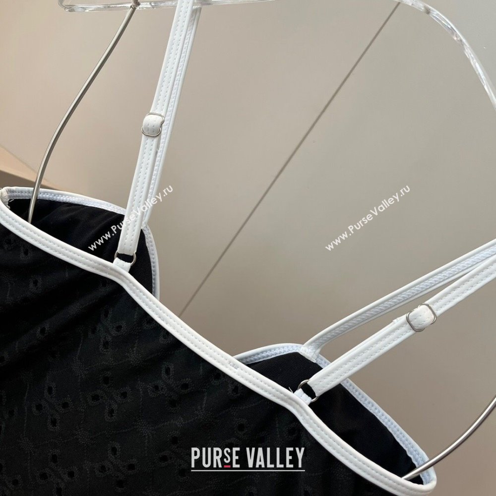 Chanel Two-Pieces Swimwear with Openwork Black 2025 0313 (WM-250313093)